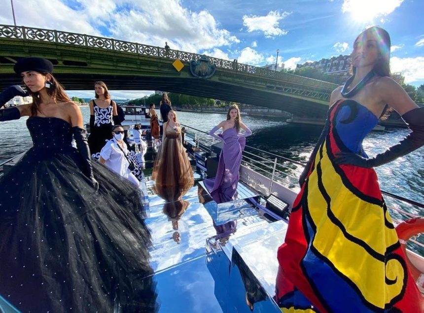 1594022502305270-Balmain-sur-Seine-couture-2020-lofficielitalia The Balmain Anniversary Fashion Show
