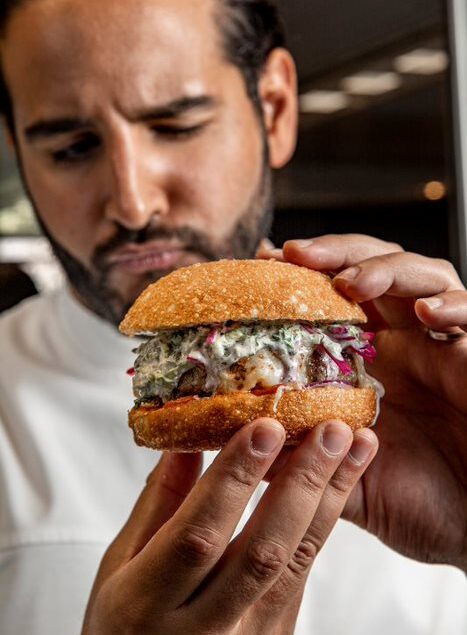 Burger Père & Fils (Father & Son Burger): The Burger by Mohamed Cheikh, Yannick, and Antoine Alléno.