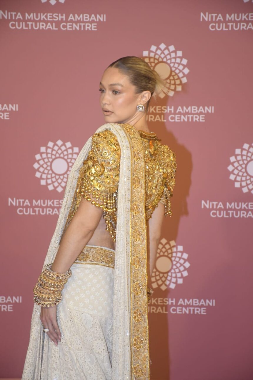 Gigi Hadid Au Lancement Du Centre Culturel Nita Mukesh Ambani