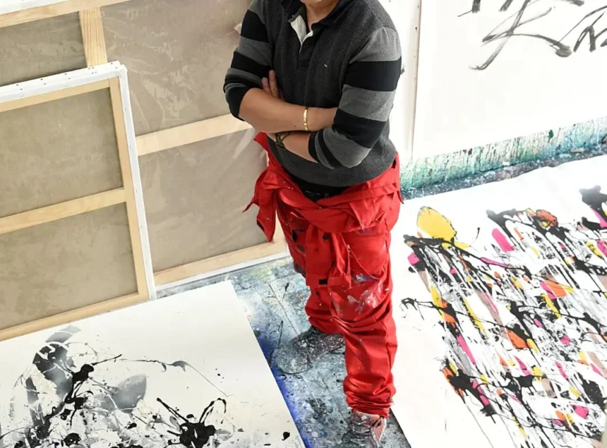 Danhôo Artiste Entre Calligraphie et Pollock