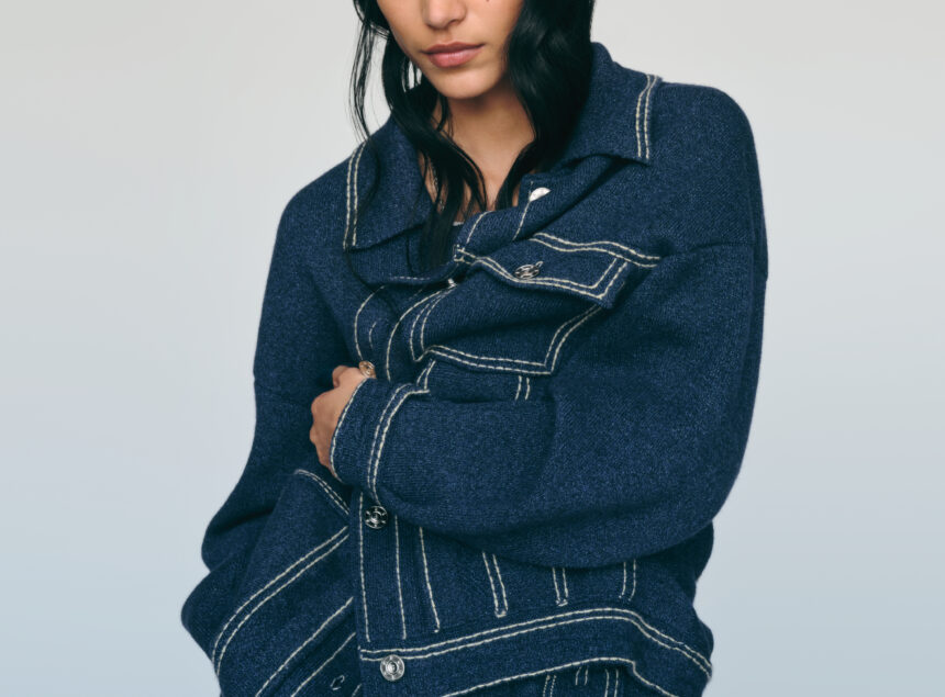 Cachemire Barrie La Veste En Denim