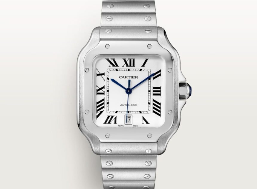 cartier-santos-officiel Montre Santos de Cartier en acier