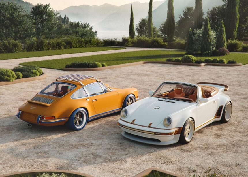 Louis Vuitton Et Singer Font De La Porsche 911 Un Objet De Voyage Les deux Porsche 911 Louis Vuitton x Singer présentées à Pebble Beach