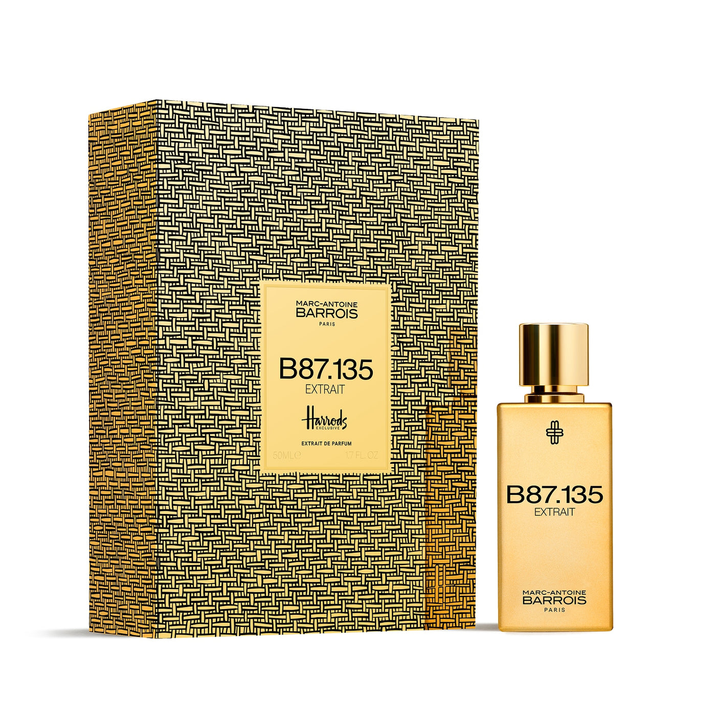 Coffret Harrods Exclusive et flacon B87.135 Extrait de Marc-Antoine Barrois