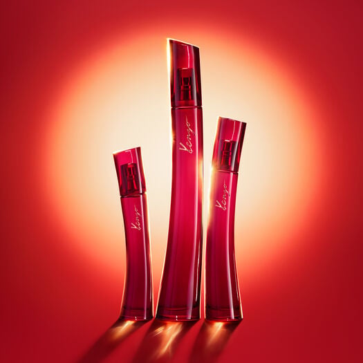 Flacon rouge et or Le Rouge Flower de Kenzo