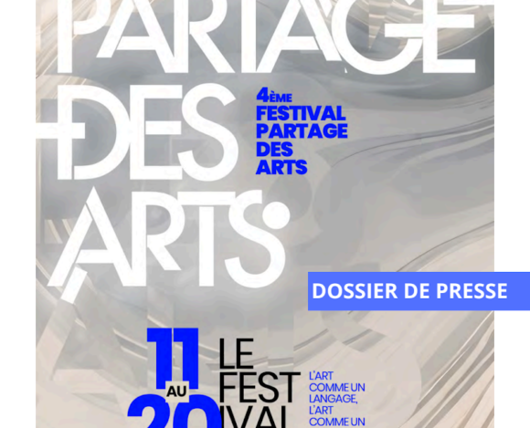 Partage des Arts 2026 — affiche officielle Affiche officielle du Festival Partage des Arts 2026 à L’Isle-sur-la-Sorgue