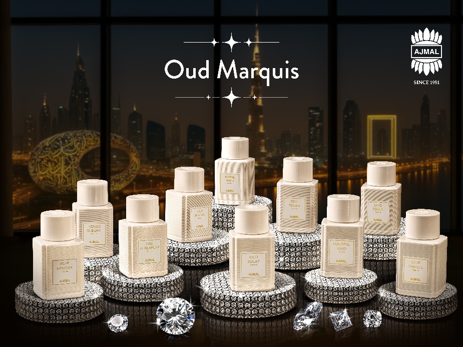 Flacons de la collection Oud Marquis Ajmal